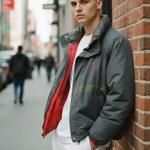 Vintage 90s Nautica blue and Red Windbreaker